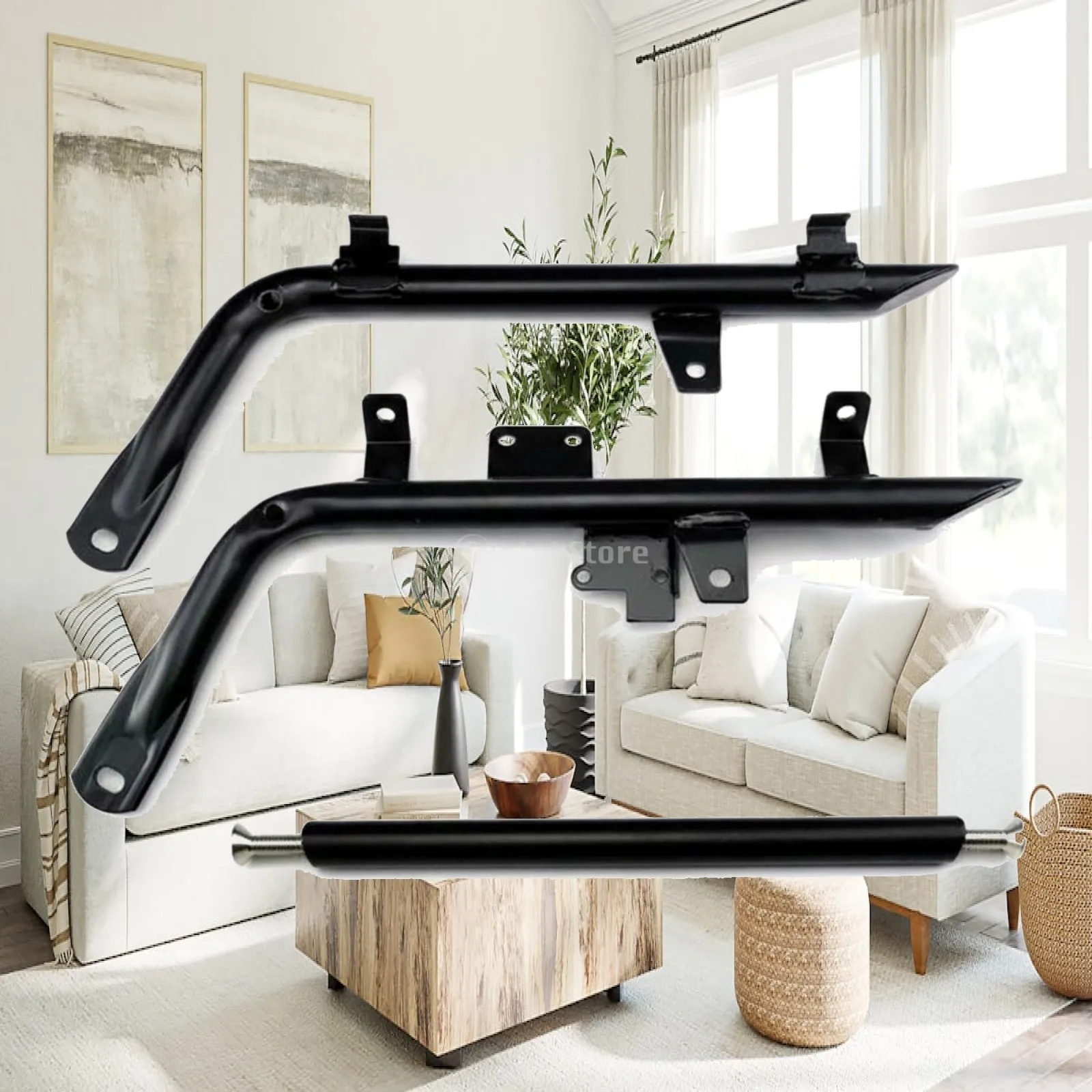 Split Seat Support Bracket Replacement Part Motorcycle Seat Bracket Set