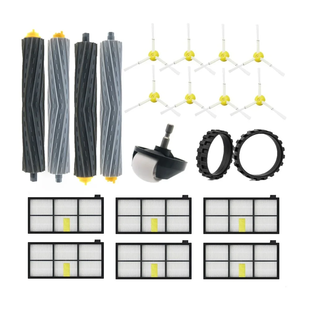 Filter Roller Brush Side Brush Tire skin Wheel Caster For IRobot Roomba 800 900 Series Robot Vacuum Cleaner 805 960 860 861 870