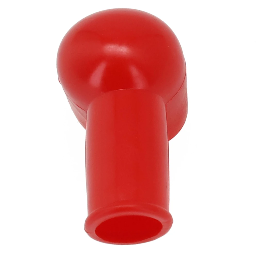 4 Piece Silicone Rubber Battery Terminal Covers for Red and Black Posts Supporting Wide Range of Automotive Marine Applications