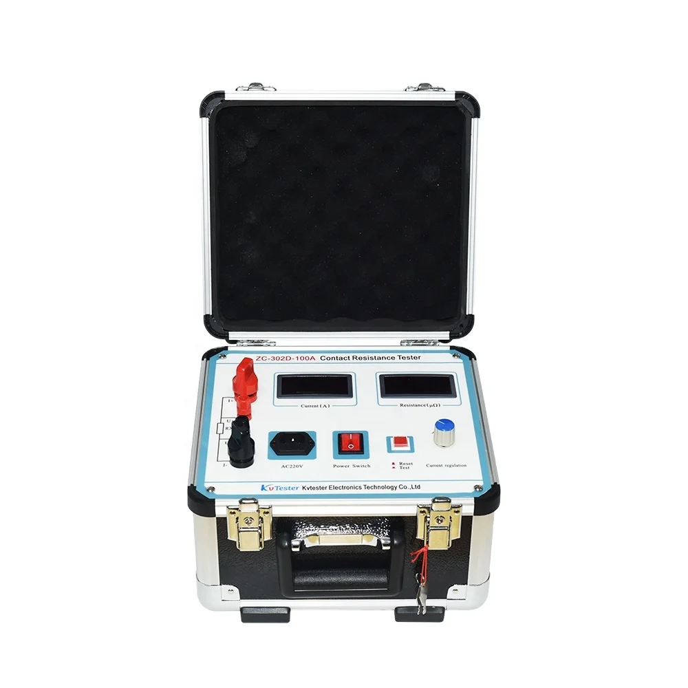 

100A 200A Circuit Breaker Loop Contact Resistance Tester High Voltage Switch Resistance Tester