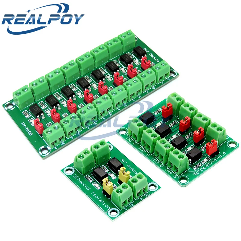 PC817 2 4 8 Channel Optocoupler Isolation Board Voltage Converter Adapter Module 3.6-30V Driver Photoelectric Isolated Module