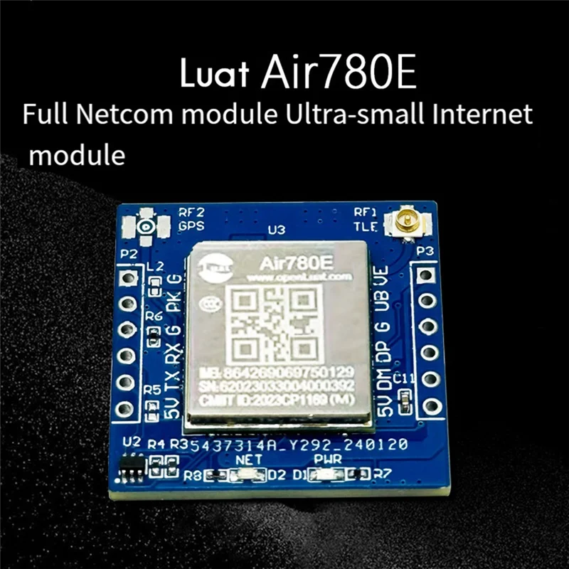 4G Module Luat Air780e Full Netcom Module Mini Iot Serial Communication Data Transmission DTU Multifunction Module-PZZW