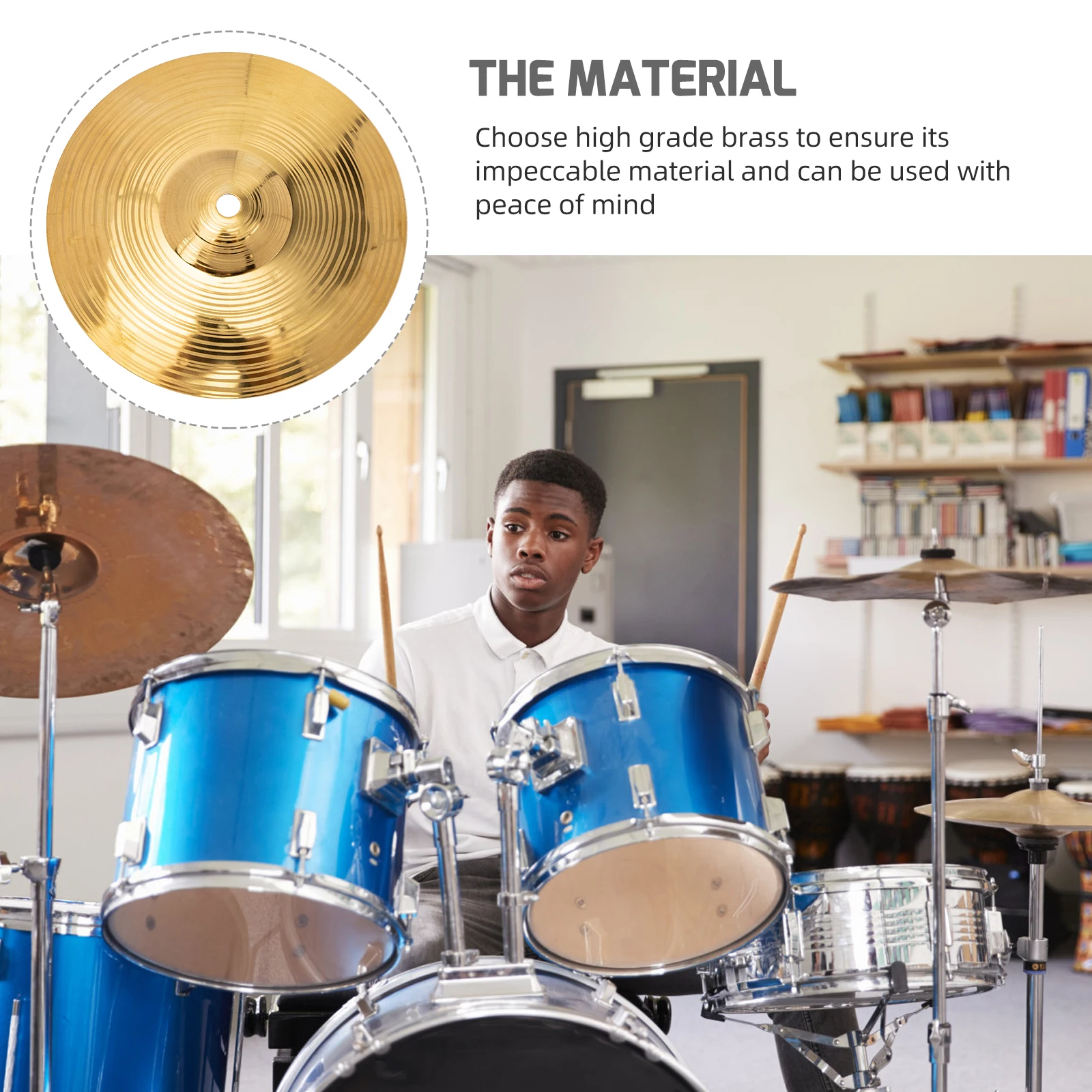 

Cymbal Accessories Splash Cymbals Accessory Drum Mount for Drums Alloy Drumming Copper Pipe Child