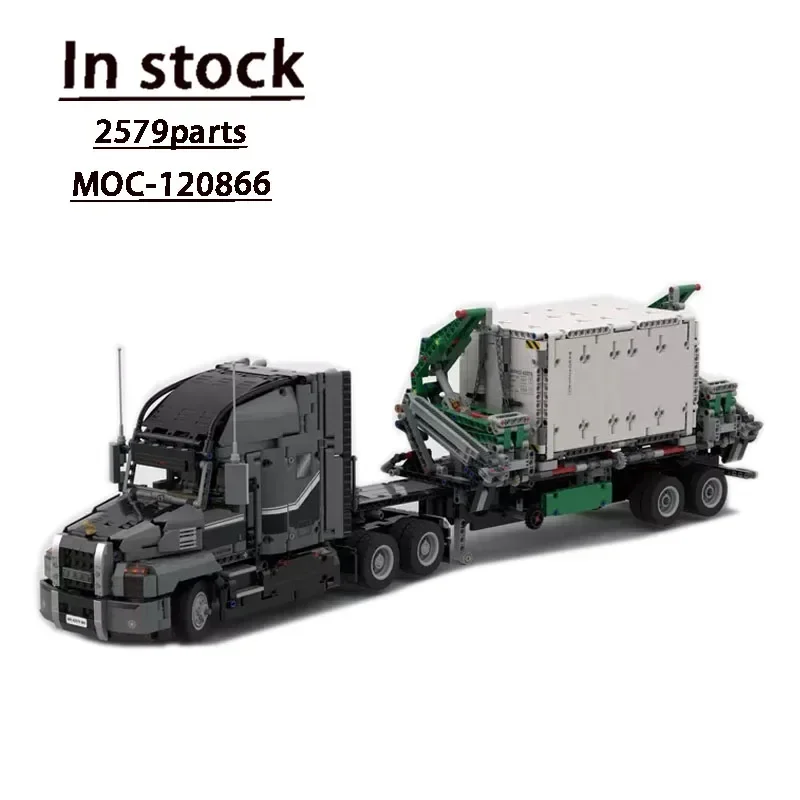 MOC-120866 Truck Mack Anthem Assembly Stitching Building Blocks Model 2579 Building Blocks Car Parts Kids Birthday Toy Gift