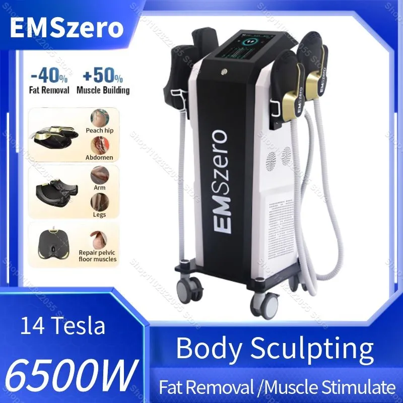 

EMSzero Neo Slim RF 14 Tesla 6500W EMS HI-EMT Body Sculpting Machine Weight Electromagnetic Weight Loss