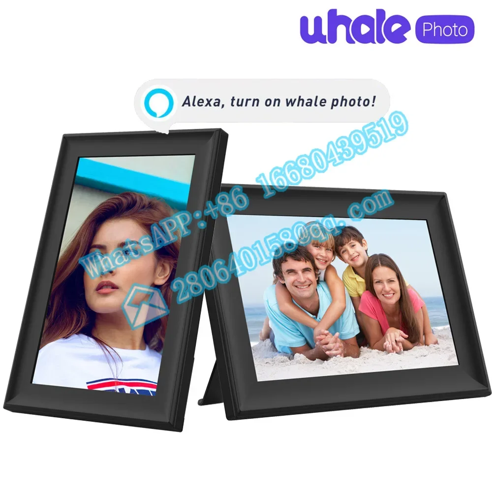 New Smart Home 10.1inch digital Wifi frame with Alexa Voice control    for share moment by Whale photo  touch