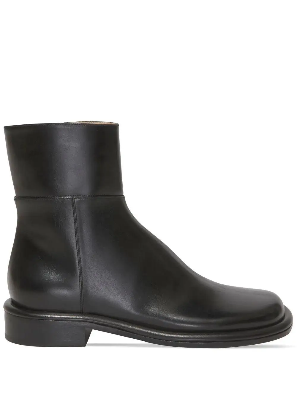 

Women's Shoes Pipe Ankle Boots Black Genuine Leather