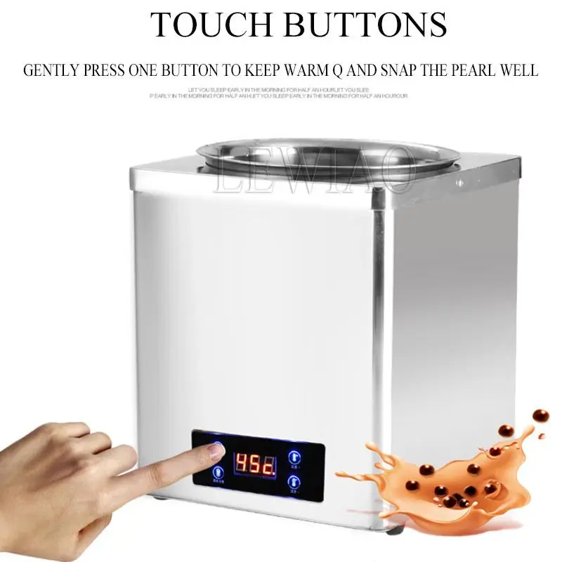 Petite marmite d'isolation de perle de sucre brun, économie d'énergie commerciale, pot de chauffage électronique de soupe, pot de maintien de chauffage électrique, 7L