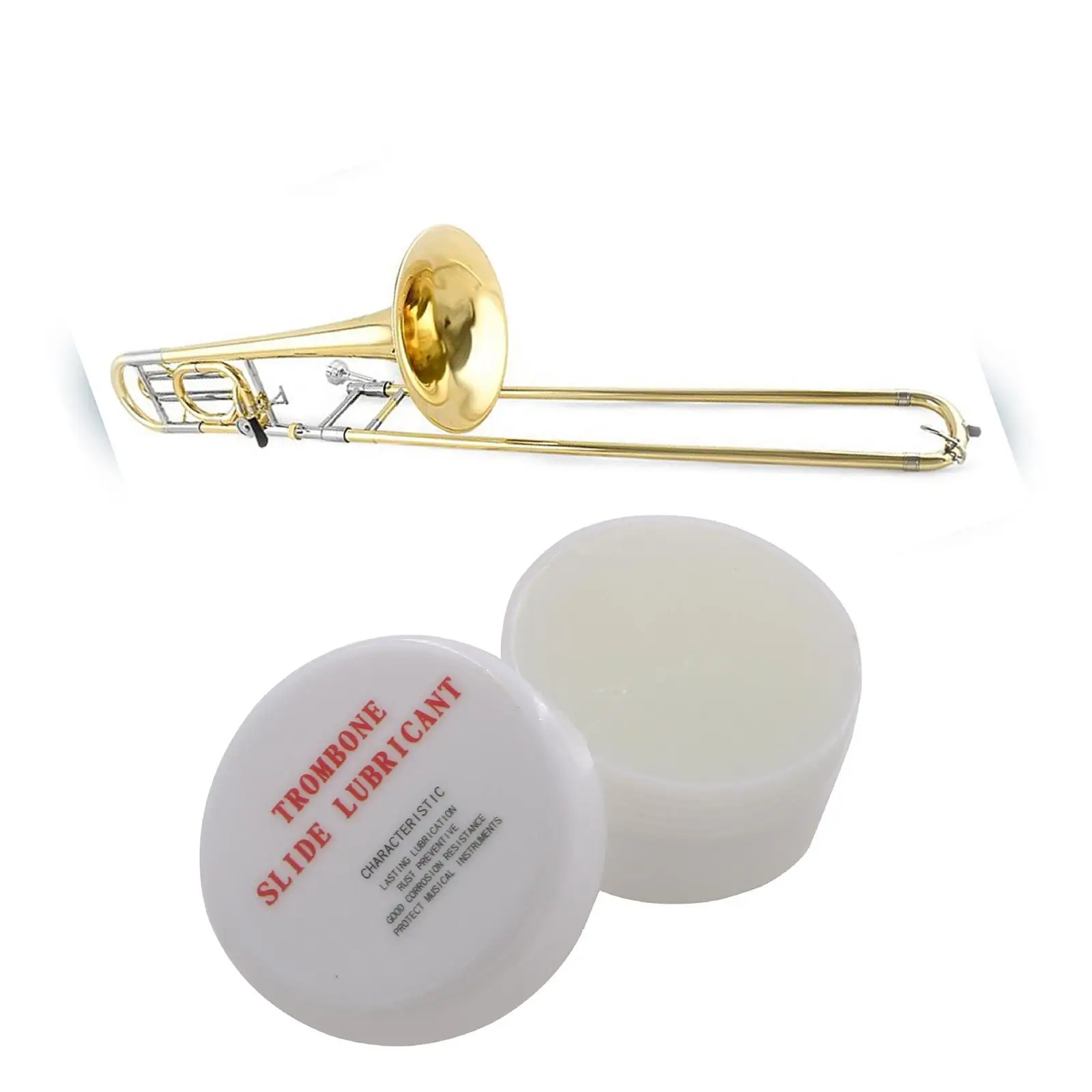 Trombone Slide Grease Tube, Oil Tuning, graxa para Tuba Trumpet Care