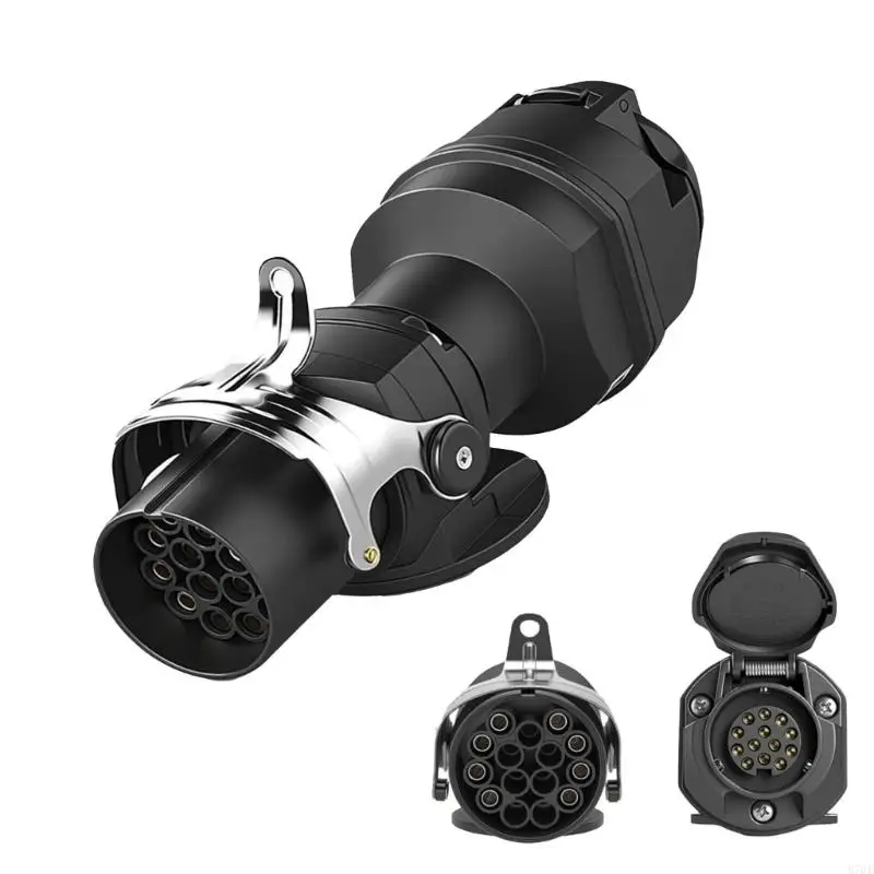M76E Zuverlässiger 24-V-15-Pin-zu-12-V-13-Pin-Konverter für stabilen Betrieb der Anhängerbeleuchtung – Detail 7
