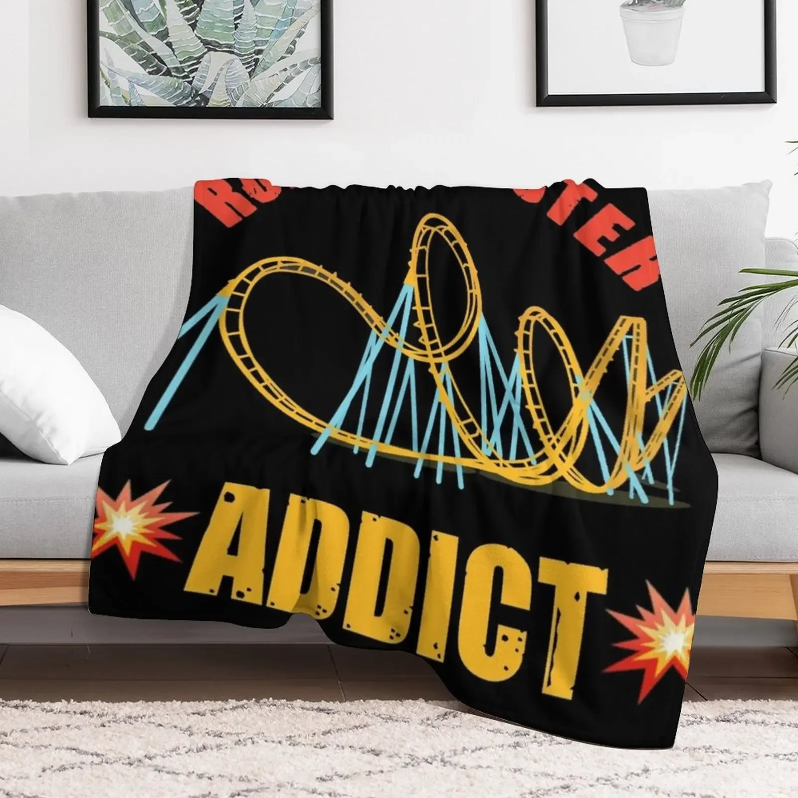 Rollercoaster addict Throw Blanket Luxury Brand Decorative Throw Blankets