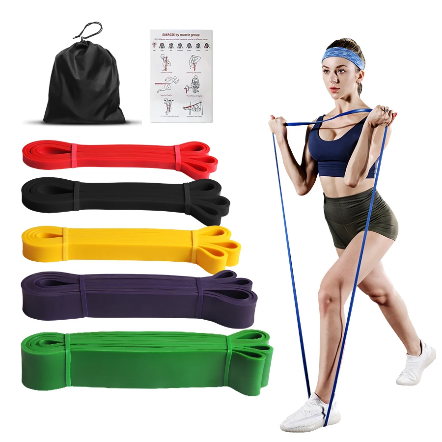 Heavy Duty Latex Resistance Band Exercise Elastic Band For Sport  Strength Pull Up Assist Band Workout Pilates Fitness Equipment