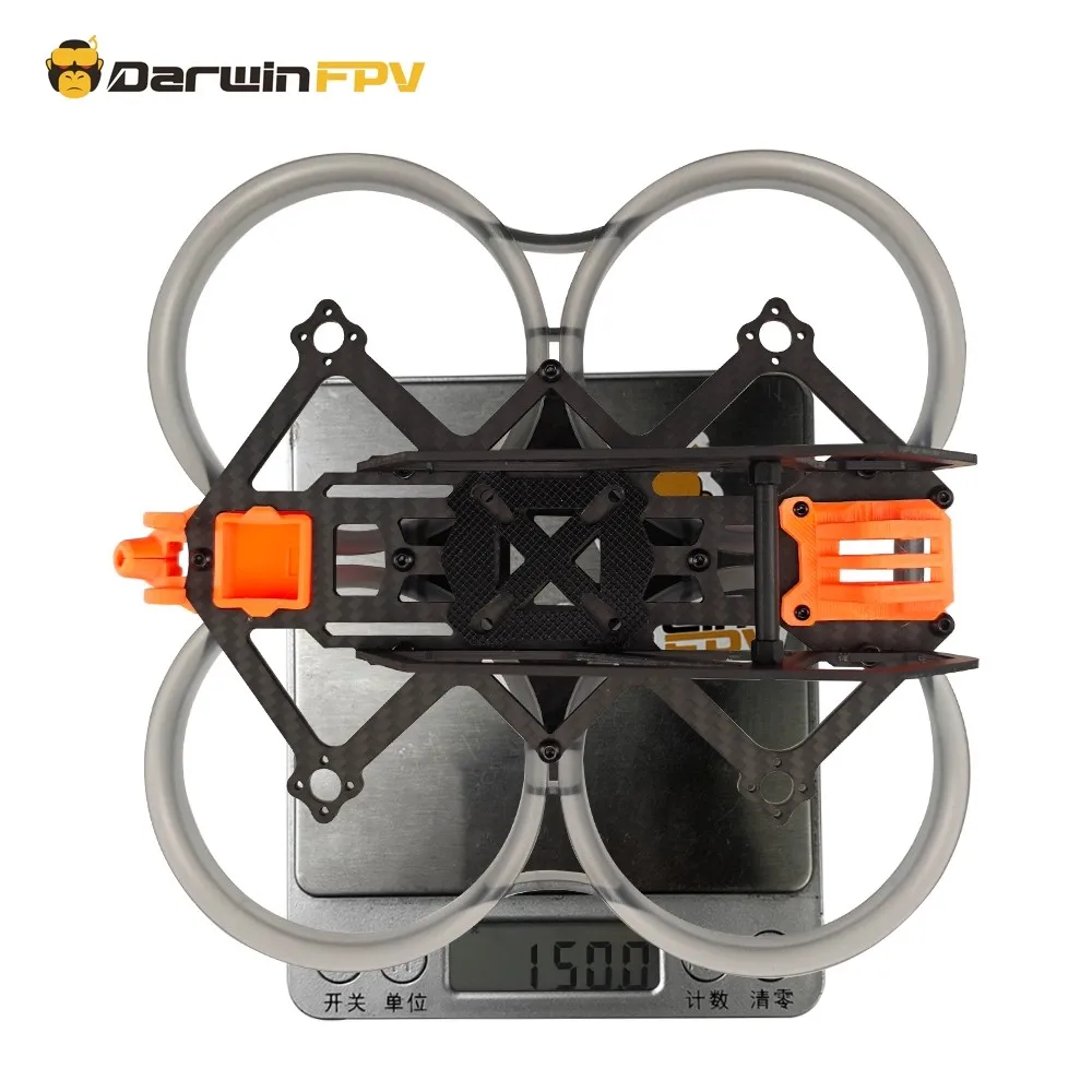 

Original Darwin 3K Carbon Fiber Frame HULK III Mini Model Frame 3.5-inch Drone Kit with Stainless Steel Screw Wheelbase 151.5mm
