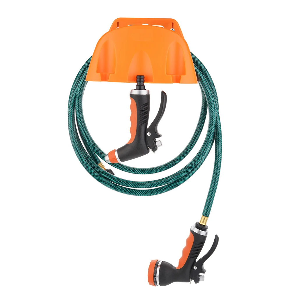 1 قطعة الحائط حديقة خرطوم الري الأنابيب شماعات البلاستيك رف الحنفية سقي خرطوم المنظم تخزين حامل الأنابيب لف الإطار