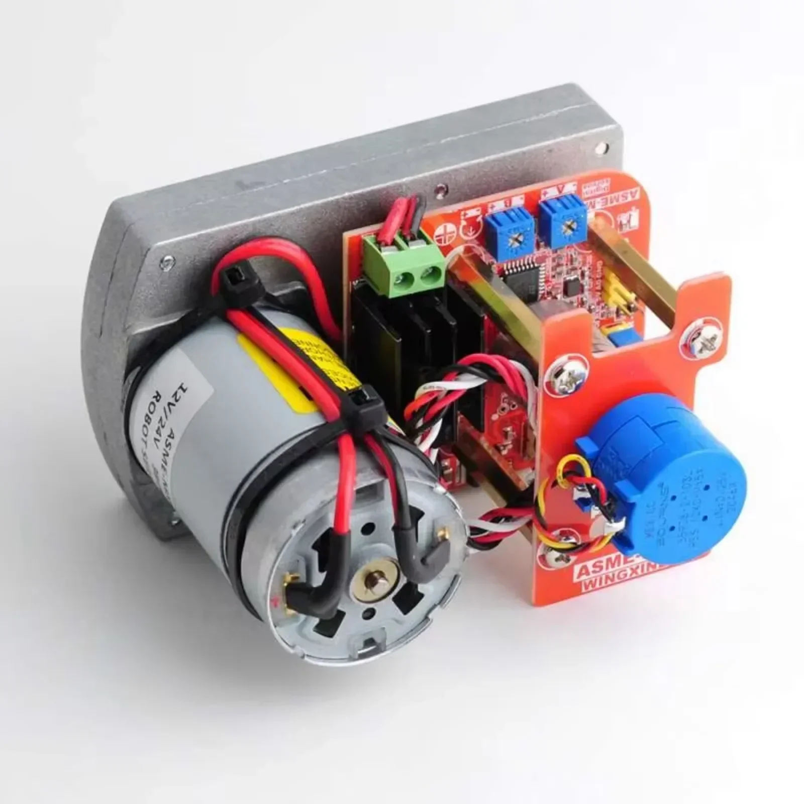 ASME-MXB 12V/24V/380kg.cm Robot Servo RC Super Large Torque 3600 Degree Alloy Steering Metal Gear Steering Gear Servos Motor