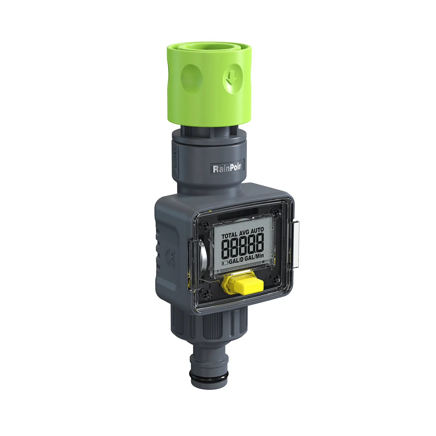 Digital Water Flow Meter - Garden Watering with Real-time Monitoring for Easy Water Flow Tracking (rainpoint Compatible)