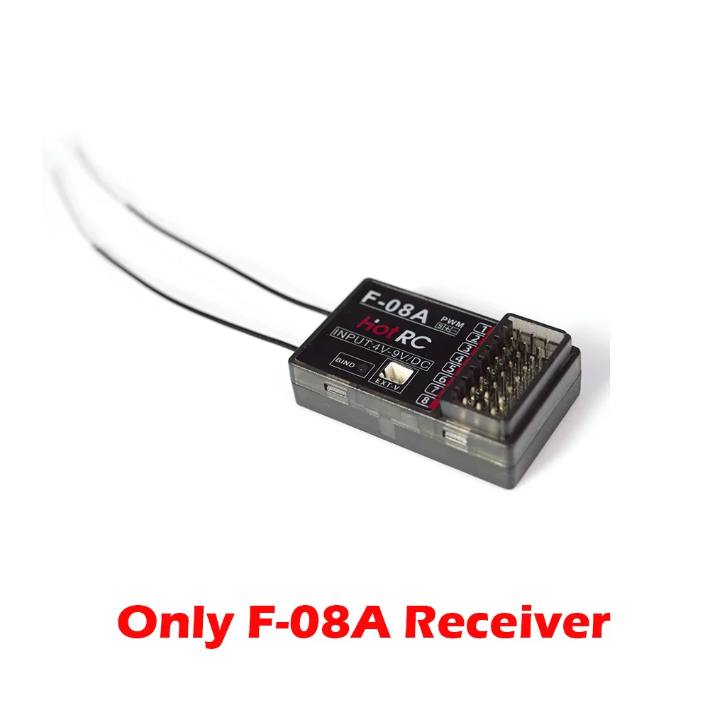 Hotrc HT-8A 2.4G 8CH Zender HT8A Afstandsbediening met F-08A Ontvanger Voor RC Helicopter Vliegtuigen Auto Schip Tank Robot