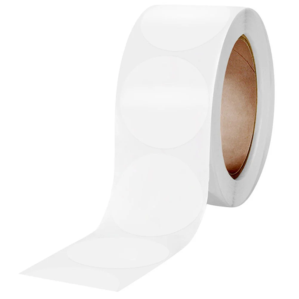 Round Clear Stickers Roll Transparent Circle Labels Adhesive Dot Stickers for Packaging Gift Box Envelope Seal