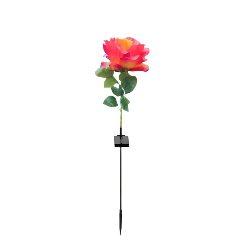 

LED LED Solar Rose Lamp Rose Flower Rechargeable Solar Lamp Waterproof Sunlight Outdoor Solar Lights Landscape Lighting