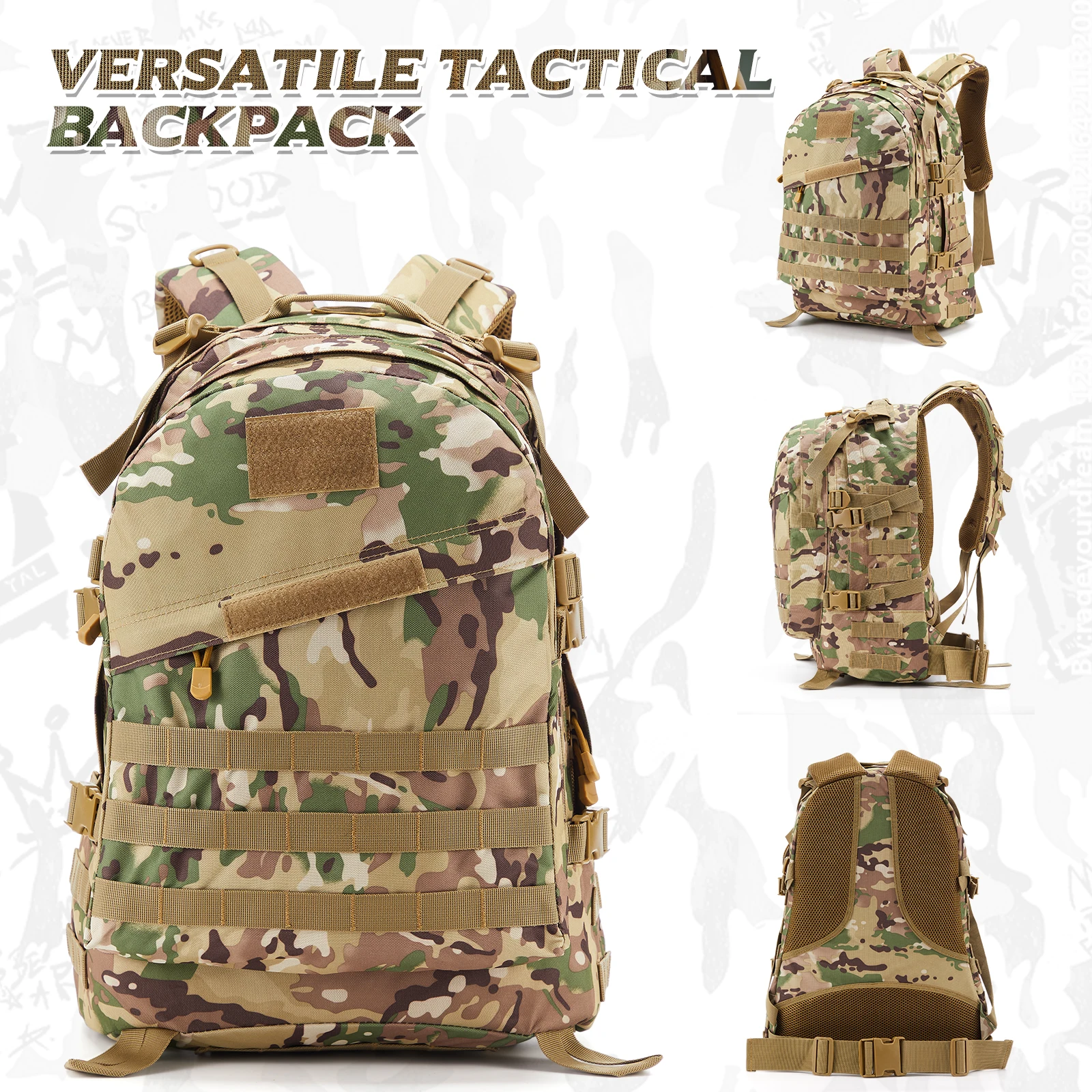 

New 30/45 Man Survival Outdoor Combat Assault Pack Pack For Trekking Hunting Bag Large Tactical Backpacks HkingTraveling Bags