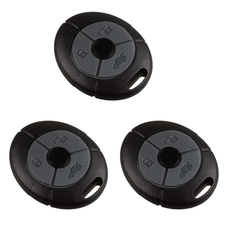 

3X 3 Rubber Button Remote Key Case Fob For MG Rover 25 35 ZS ZR ZT