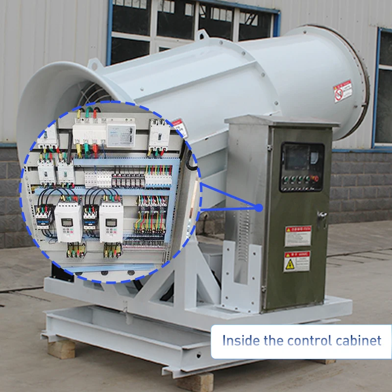 Brume d'eau de contrôle de poussière environnementale de machine de canon de brouillard de pulvérisateur