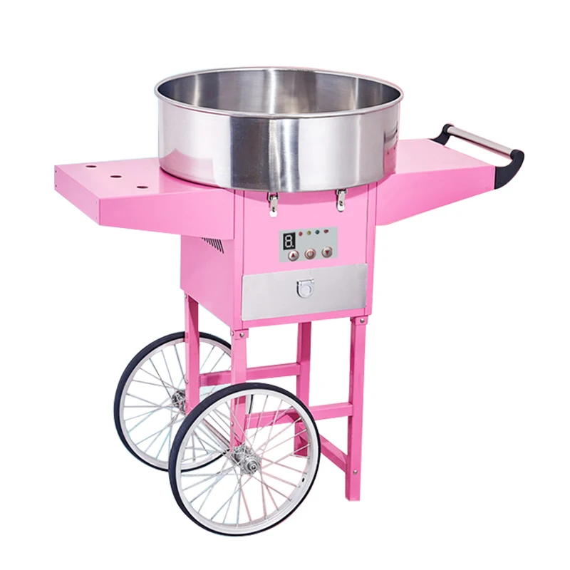 forStainless steel vertical movable commercial cotton candy machine