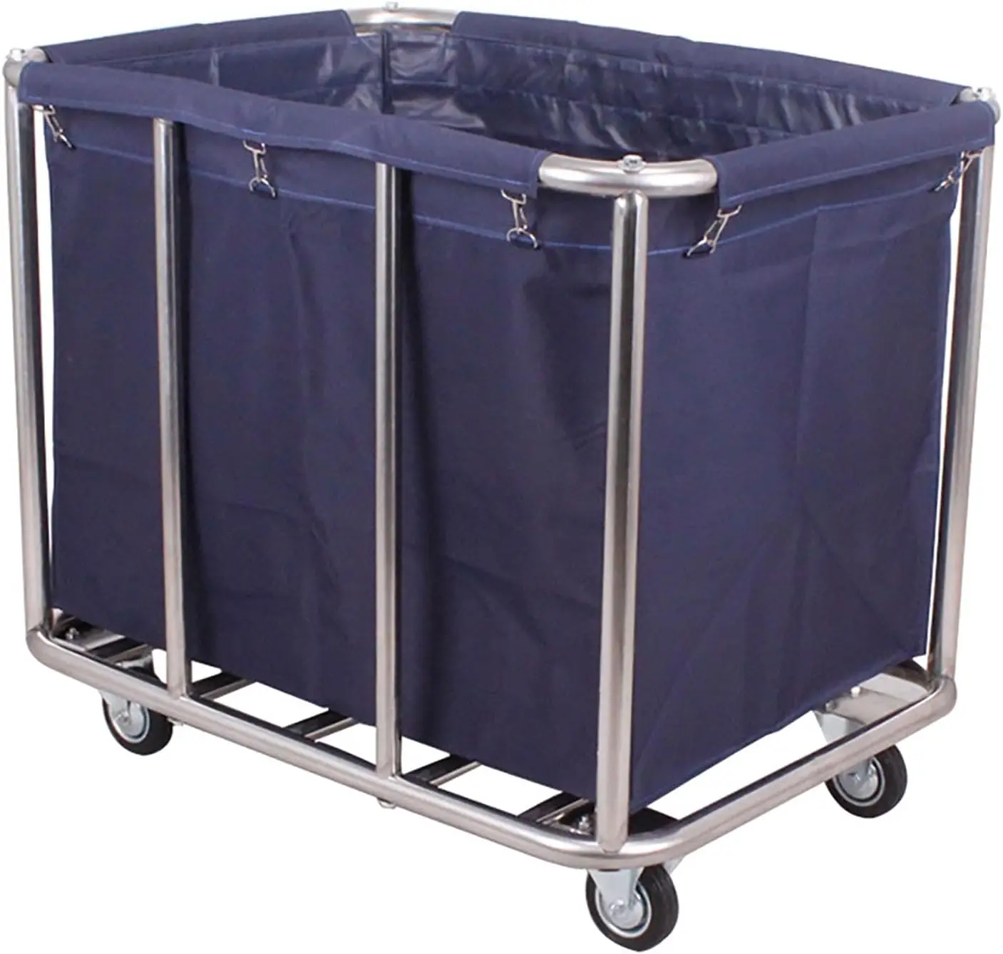 

Laundry Cart with Wheels 12 Bushel (400l) Collapsible Laundry Hamper Commercial Large Heavy Duty Rolling Laundry Basket Waterpro