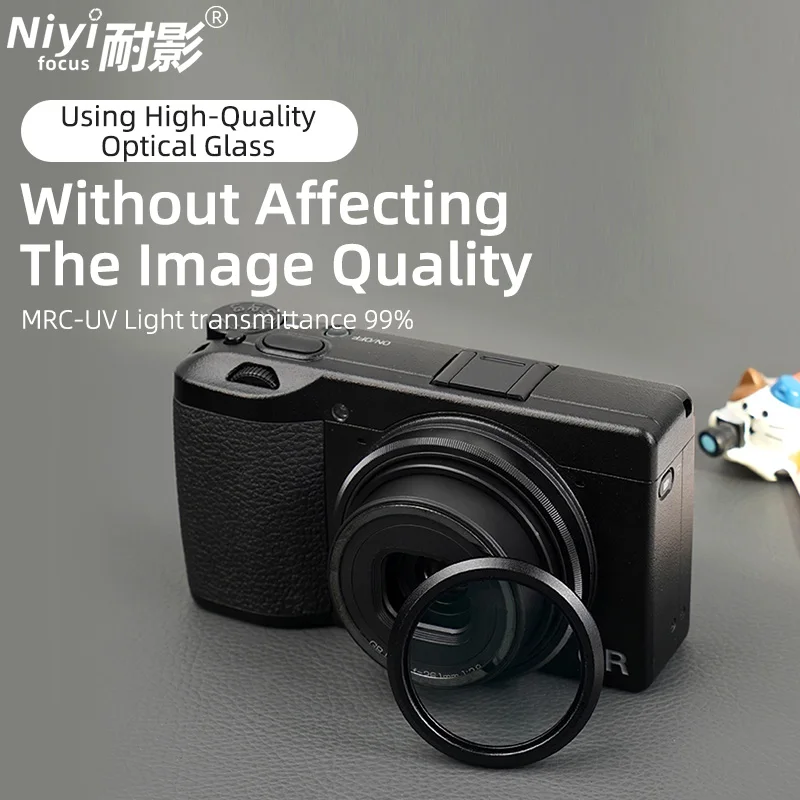 Niyi Filtr magnetyczny MRC UV, filtr polaryzacyjny, filtr ND, odpowiedni do Ricoh GR/GR2/GR3/GR4, Panasonic LX10/ZV1/G7X2/G7X3, Sony ZV1 — zdjęcie produktu 5