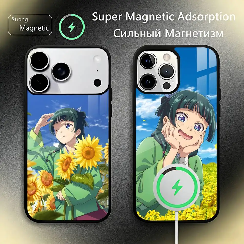 

The Apothecary D-Diaries Maomao Phone Case For IPhone17 16 15 14 13 12 11 Plus Pro Max Plus Wireless Charger Cover Funda