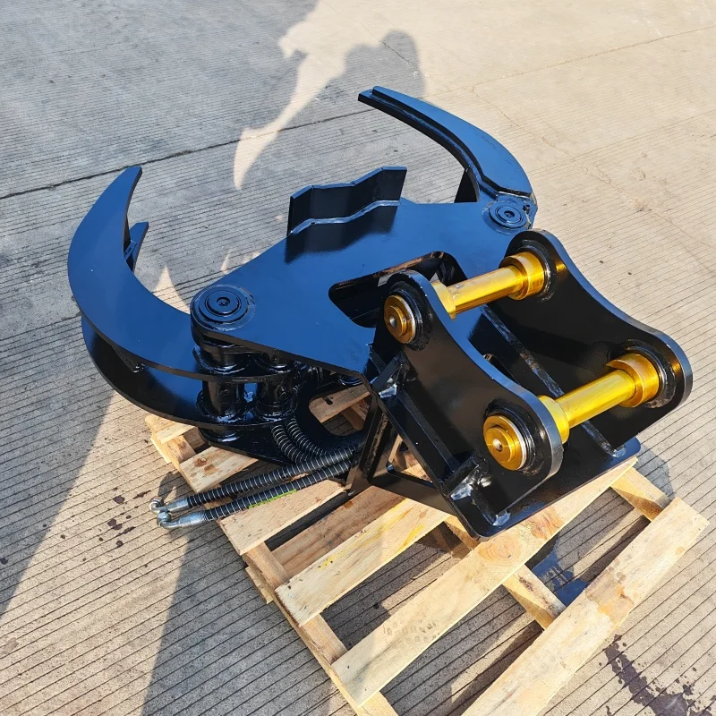 Log Handling Grabs Timber Clamp Hydraulic Wood Grab Excavator Attachment Forestry Grabber
