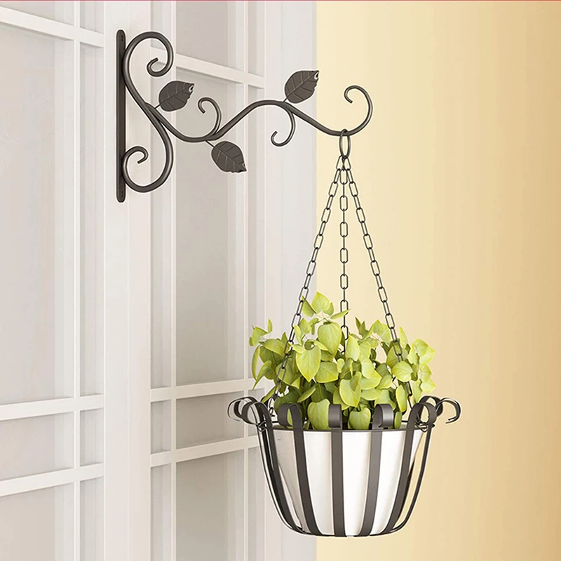 屋内および屋外の装飾に適した鉄の吊り下げフック,30 cm, 4パック