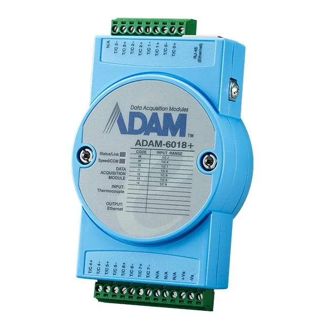 Advantech ADAM-6018+ 8Thermocouple IoT Modbus/SNMP/MQTT Ethernet Remote I/O