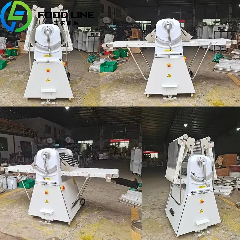 Professional Electric Folding Croissant Dough Sheeter Machine Automatic Table Top Dough Sheeter