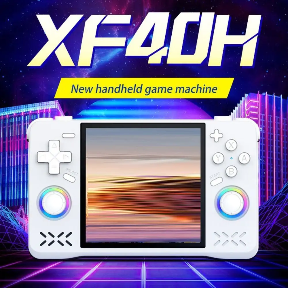XF40H Портативная игровая консоль с открытым исходным кодом, двойной джойстик, 4-дюймовый игровой автомат с iPS-экраном, поддержка TF-карты до 22000+ игр