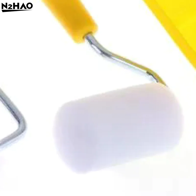 2 Inch Small Paint Roller Kit with Tray Liner for Precise Detail Finish Wall Chair Rail Color Change Projects