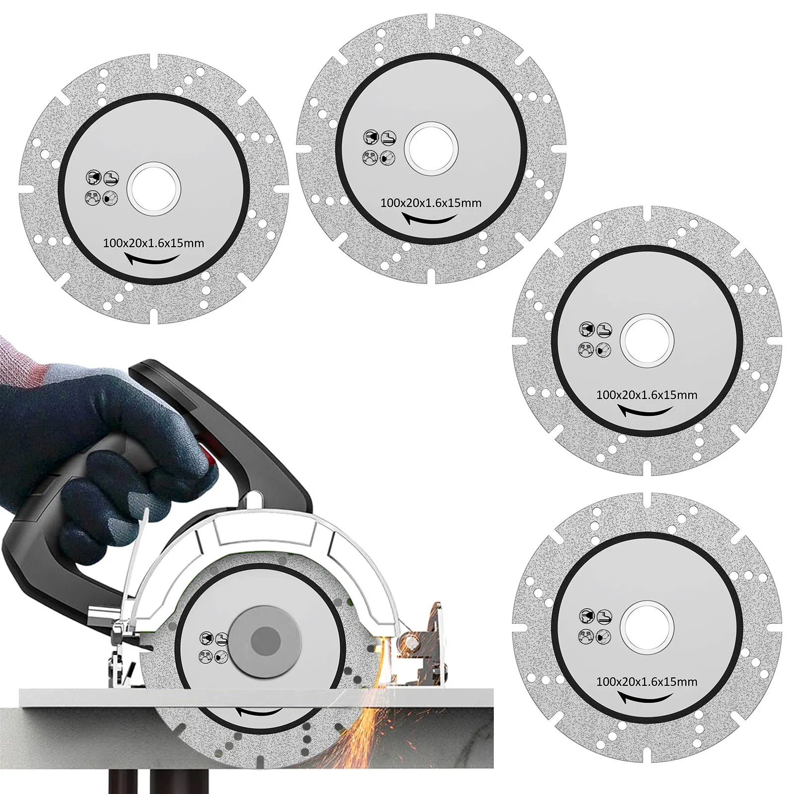 

4Pcs Diamond Cutting Discs for Angle Grinder Ceramic Cutting Blade Ultra Thin Saw Blades Cutting Wheels for Ceramic Marble Wood