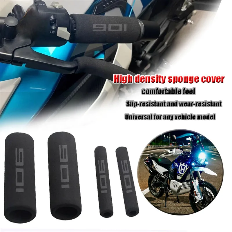 Fit For Husqvarna NORDEN 901 Norden 901 2022 2023 Motorcycle Accessories No-slip Heat Shrink Handlebar Grips With 901 LOGO