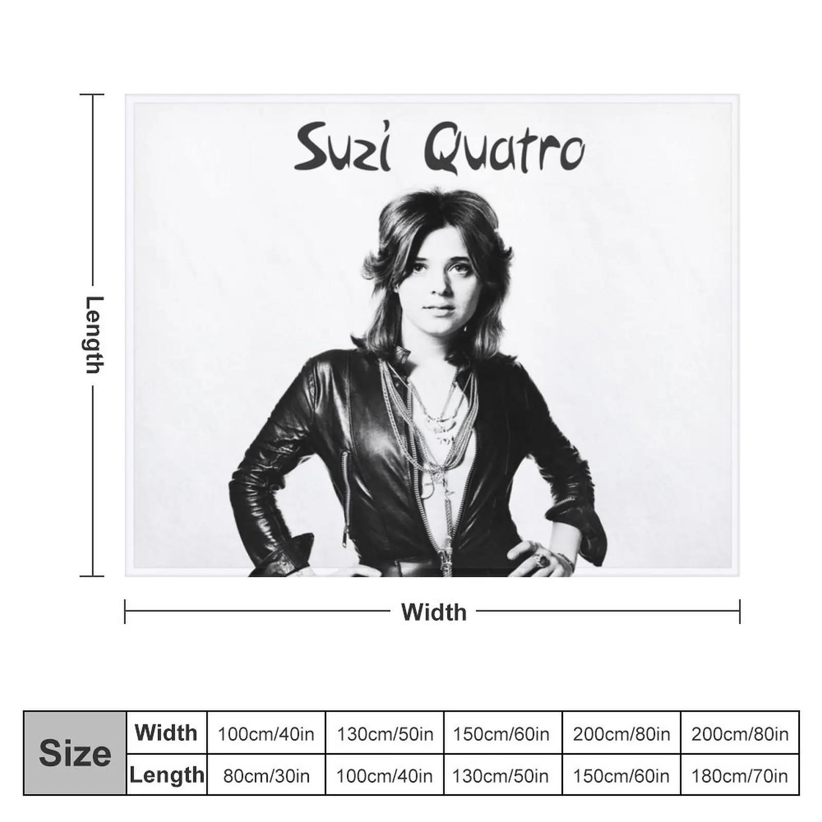 suzi quatro Throw Blanket Kid'S Heavy Camping Custom Blankets