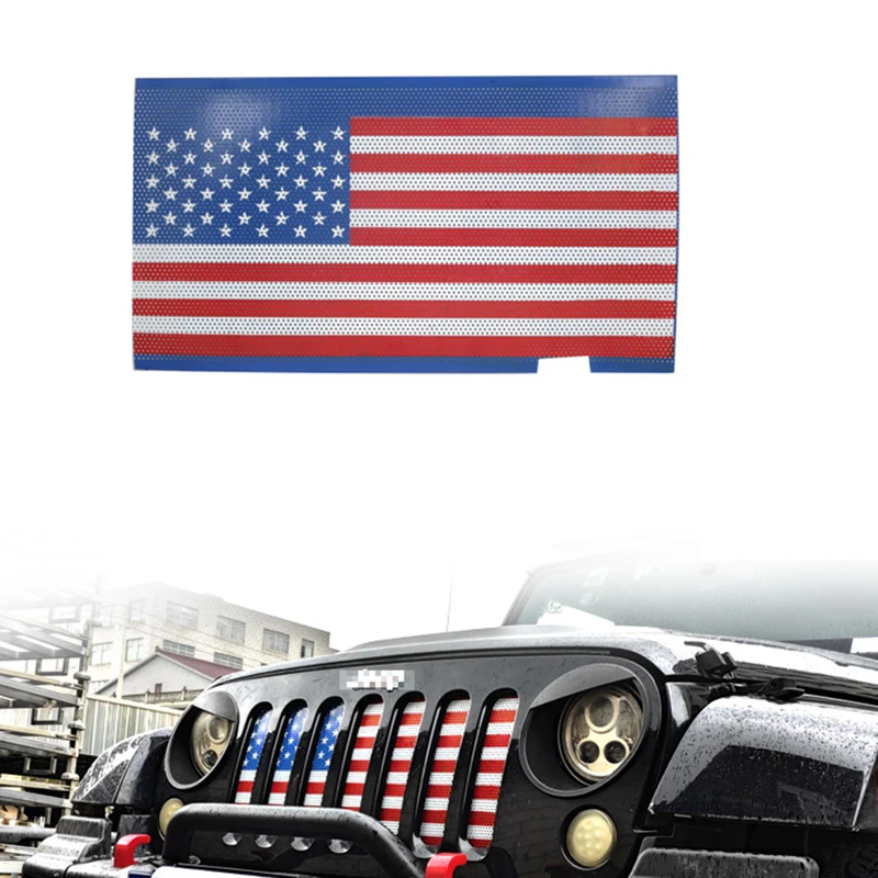 

Подходит для 07-24 JKJL JT Wrangler, решетка, металлическая решетка от насекомых, украшение для передней поверхности