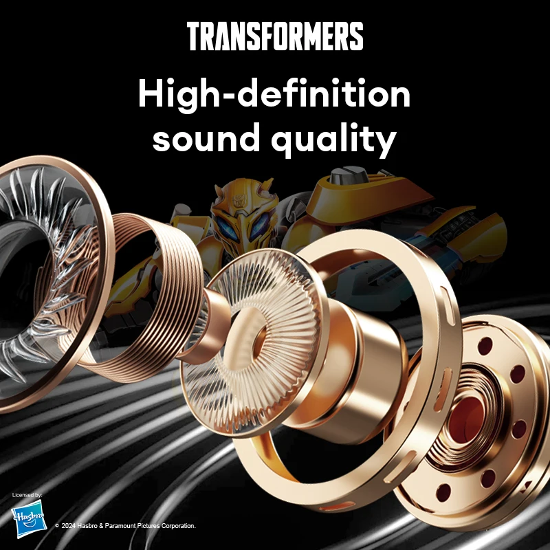 Original Transformer TF-T51 TWS Bluetooth V5.4 Earphones Long Endurance Low Latency Headphones 3D Surround Sound Gaming Earbuds