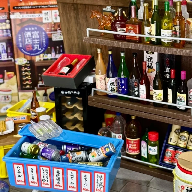 

Re-Ment Famous Liquor Store Fujimaru Wine Shop Series Miniature Scene Trendy Toys Desktop Decoration Gifts