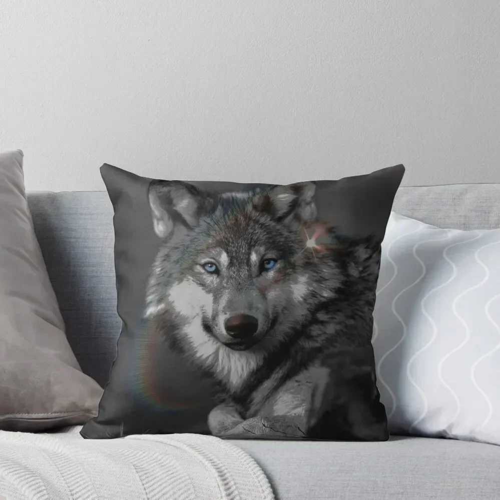 

The Wolf Throw Pillow Christmas Covers For Cushions home decor items Christmas Covers Christmas Pillows pillow