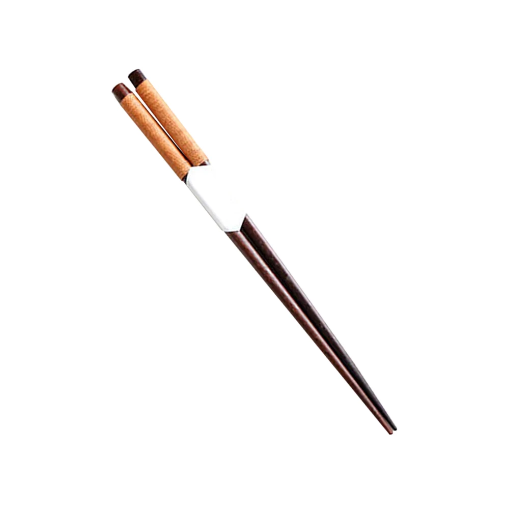 

3 Pairs Anti-slip Wooden Chopsticks Sturdy Creative Household Reusable Home Bamboo Tableware