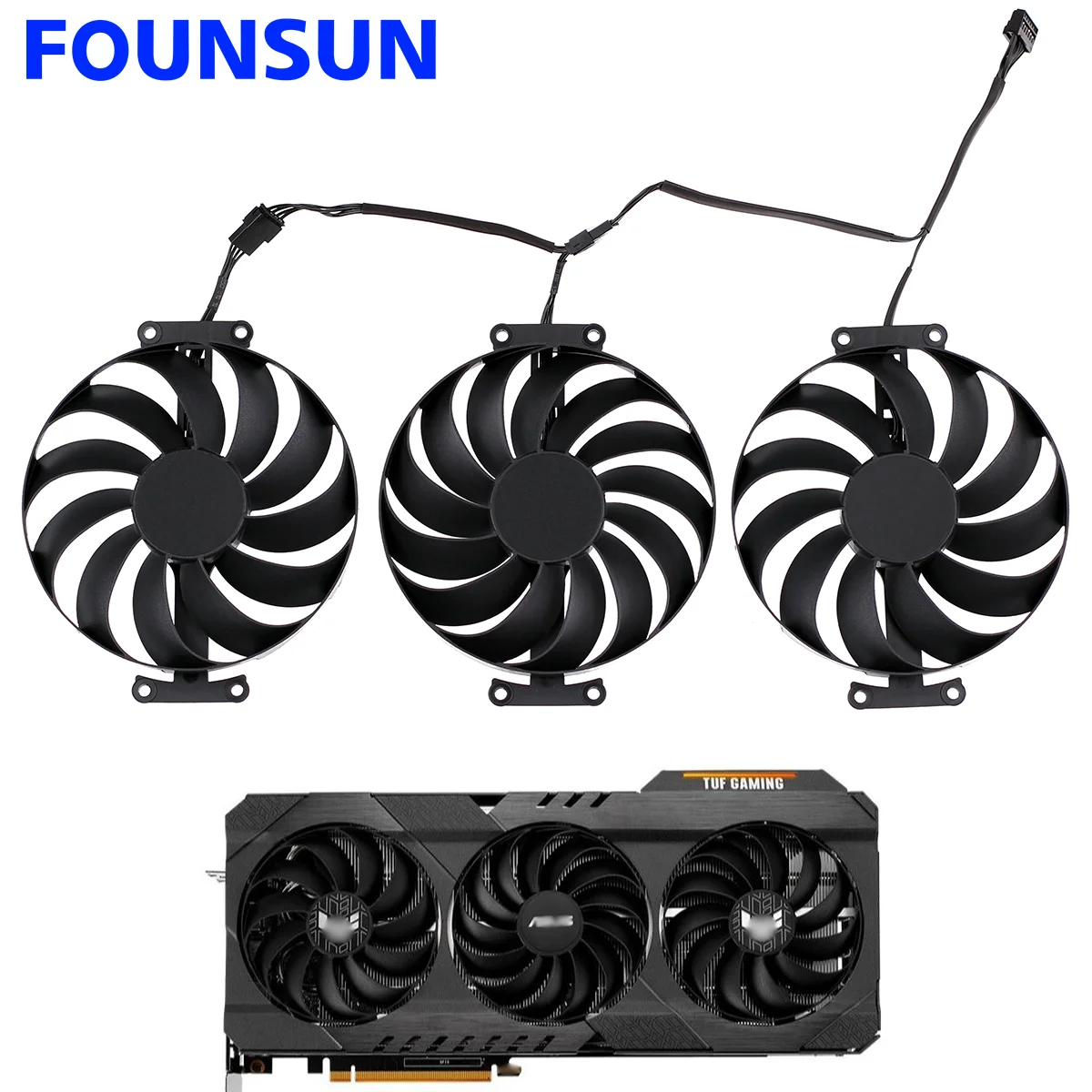 

New 95MM CF1010U12D Cooling Fan For ASUS Radeon RX 6950XT 6900XT 6800 6700 XT TUF OC GAMING Graphic Card Cooler Fan FDC10U12S9-C