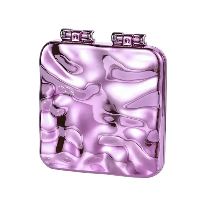 Miroir de maquillage compact portable, petit miroir de maquillage pliable, 03, voyage, vacances, fête, performance scolaire, Leon