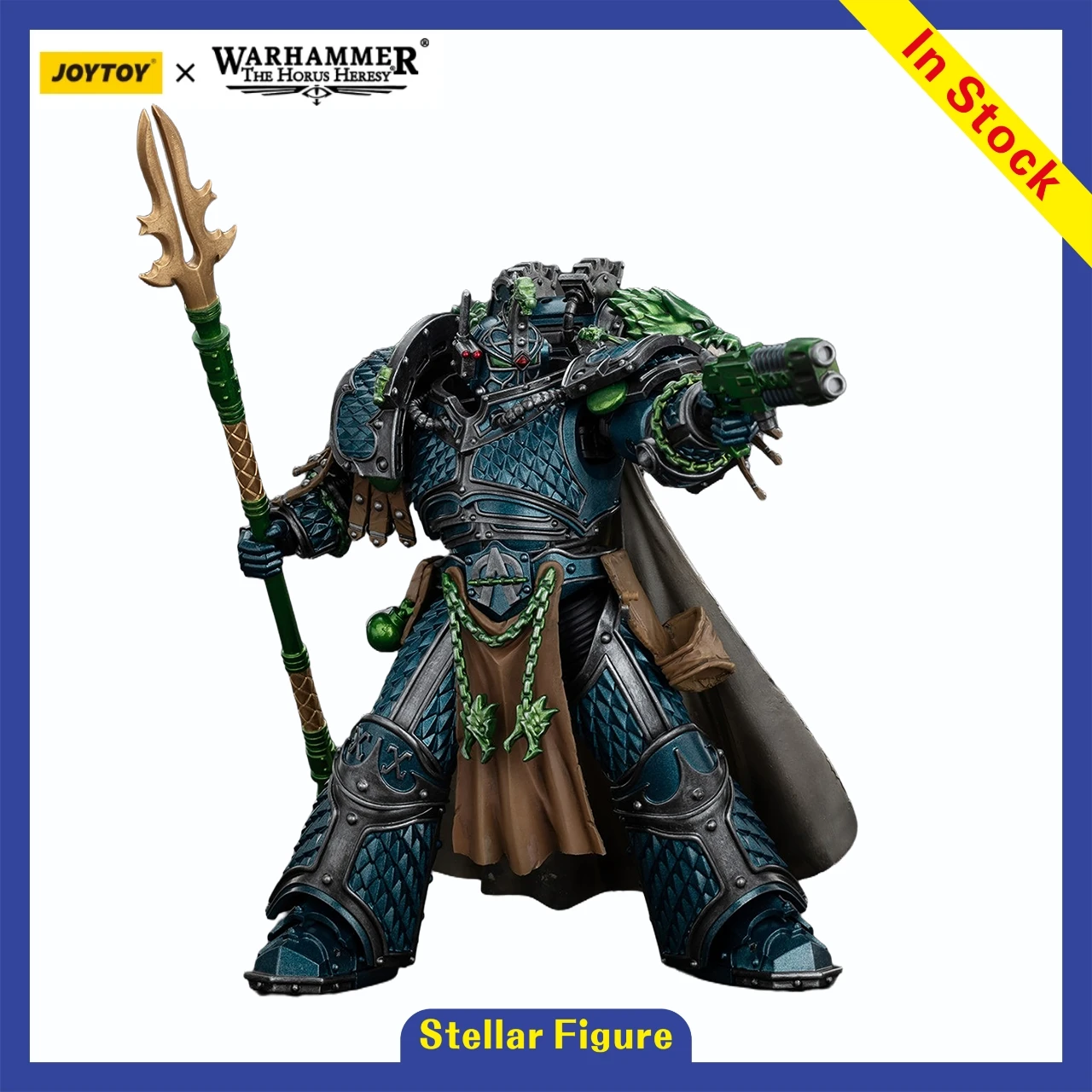 

【SF】JOYTOY 1/18 Action Figure Warhammer Alpha Legion Alpharius, Primarch of The XXth Legion Prime Model Toy Gift