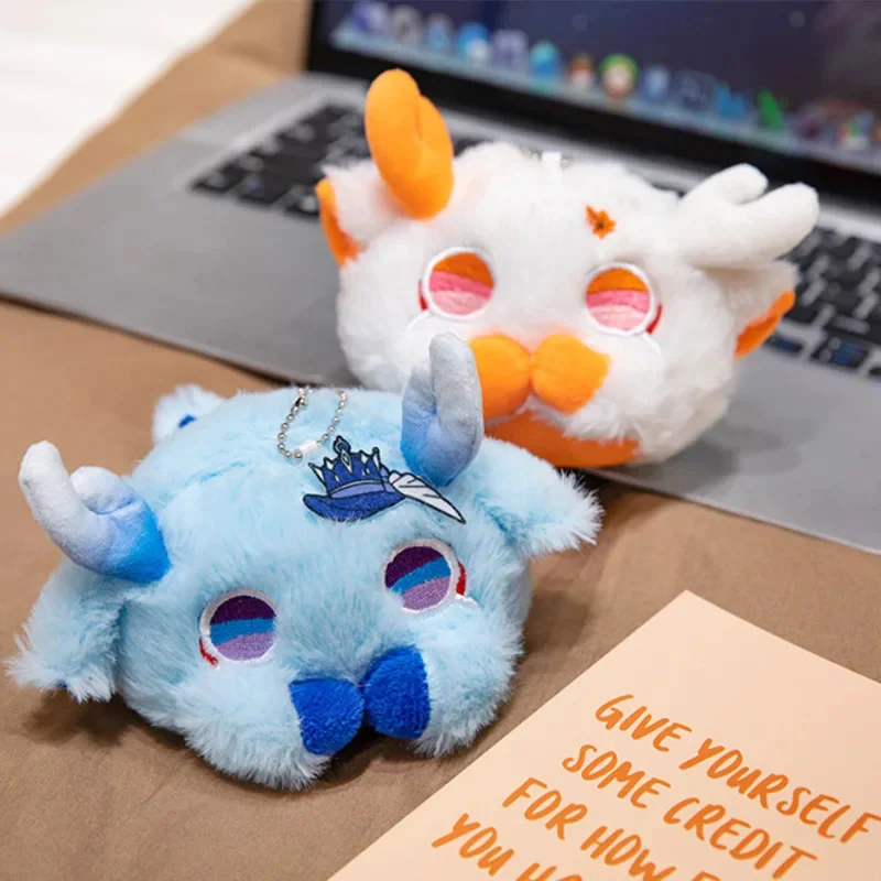 

10CM Genshin Impact Plush Pendant Kaedehara Kazuha Bag KeyChain Furina Cute Cat Stuffed Animal Plushie Kawaii KeyRing Doll Gifts