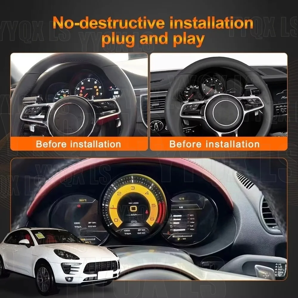 

Обновленный умный цифровой приборный дисплей (LCD) для Porsche Macan 2014-2023 и Boxster