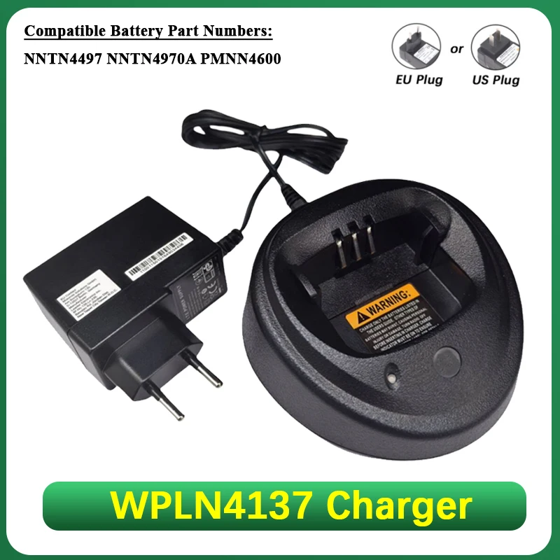 WPLN4137 Charger NNTN4497 Battery Charger Base Compatible with Motorola PMNN4598 CP200D NNTN4970A Two Way Radio Accessory DP1400